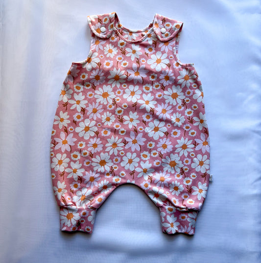 Pink Garden Long Romper