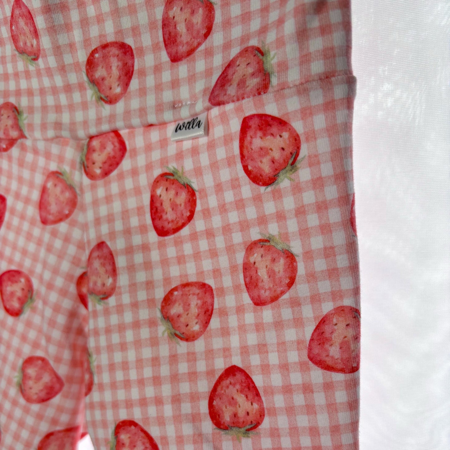 Strawberry Check Bike Shorts