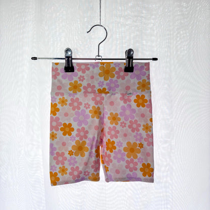 Groovy Flower Bike Shorts