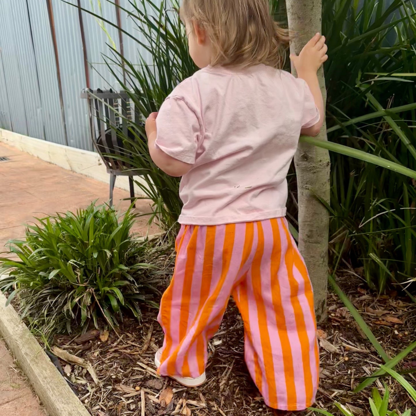 Candy Stripe Linen Pants