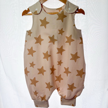 Wish Upon a Mocha Star Long Romper