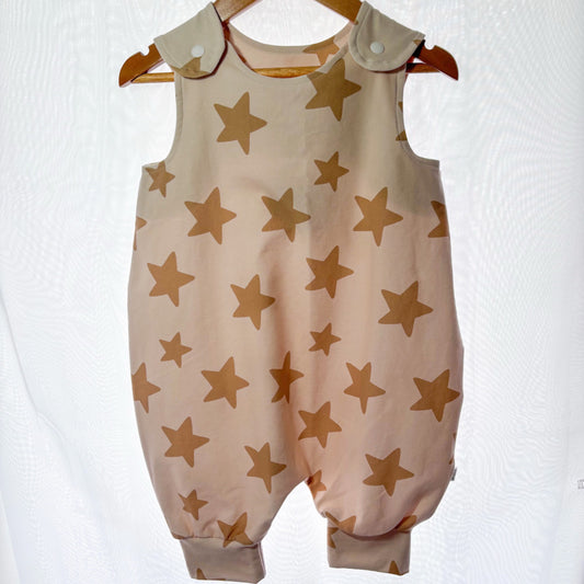 Wish Upon a Mocha Star Long Romper
